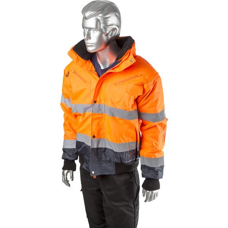 Veste haute visibilité RS PRO Imperméable, Orange, taille M, Homme ( Prix pour 1 ) (1/4)
