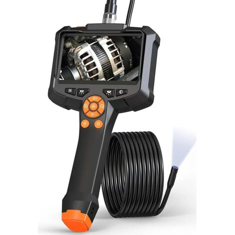 Cámara endoscópica FOREHILL, pantalla IPS HD 1080P de 4,3", cámara de inspección, cámara endoscópica, resistente al agua IP67 (1 m) (1/5)