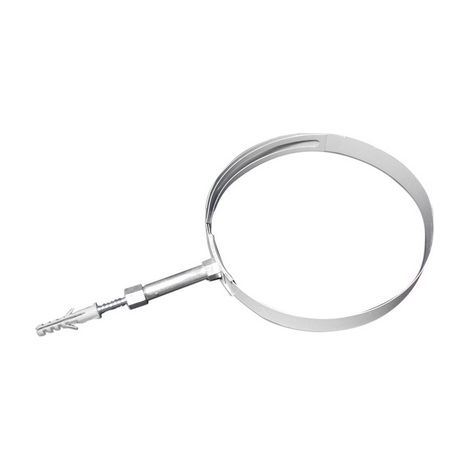 COLLARE A REGOLAZIONE VARIABILE PER TUBI-FUMO VERNI. BIANCO- Diam. 80-140- DH- pezzi 1