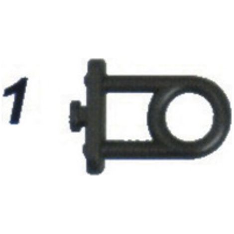 GANCIO PER PANNELLI FORATI NYLON FIG 1 OCCHIO- 100,0 pz