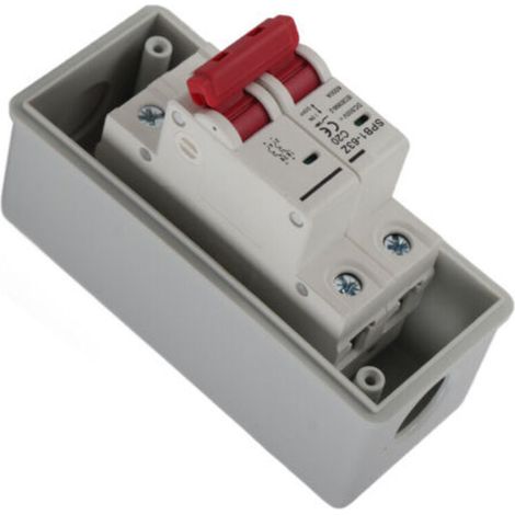 Interrupteur de déconnexion solaire PV, isolateur de Circuit photovoltaïque, boîte de disjoncteur Miniature RV DC500V IP65 étanche 20A (1/5)