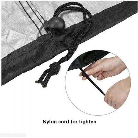 Housse de chaise suspendue - - Oeuf - Noir - Imperméable - Ovale (1/5)