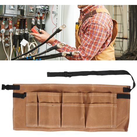 Verstellbare Gartenwerkzeugtasche, Werkzeuggürtel mit mehreren Fächern für Garten und Outdoor-Aktivitäten (Schlammfarbe) (1/5)