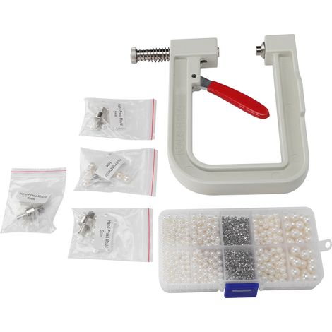 Kit de machine à sertir les perles à main pour décorer vêtements, chapeaux et chaussures - Accessoires faits main (1/5)