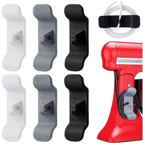 Organiseur de Cordon pour Appareils de Cuisine, 6 Support de Cordon pour Appareils Electroménagers Organiseur de Câbles Enrouleur (1/4)