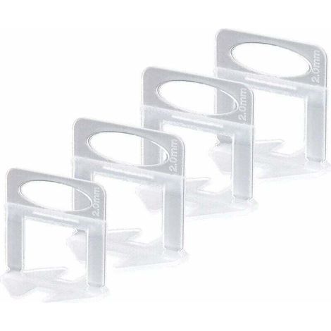 Niveleur Carrelage, Croisillon Carrelage Autonivelant 2mm Croisillon Autonivelant, pour L'installation de Carreaux de Sol et Mur (200xCroisillon Carrelage 2mm) (1/5)