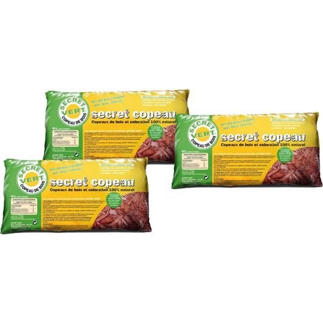 Paillis copeaux rouges 11kg Lot de 3 (1/3)