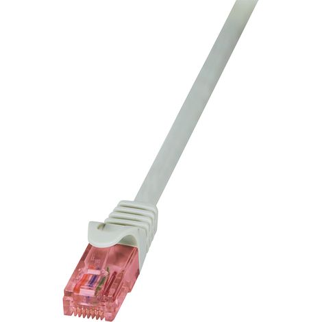 LogiLink 0.25m Cat.6 U/UTP cable de red Gris 0,25 m Cat6 U/UTP (UTP)