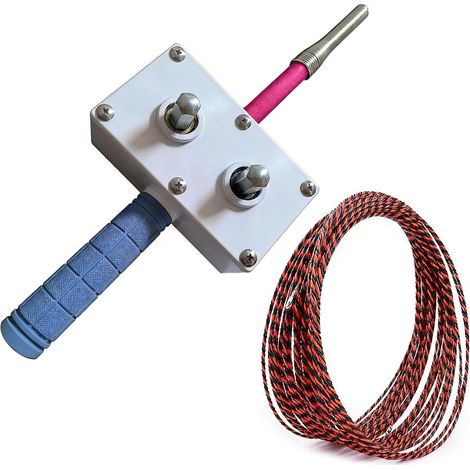Outil de traction de fil en aluminium robuste pour une installation facile des câbles dans des espaces restreints Extracteur de fil d'électricien essentiel (1/5)