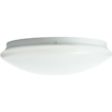 Plafoniera led da soffitto tonda 24 watt bianca con scocca liscia luce naturale 4000k (1/5)