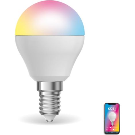 Ampoule LED Connectée SMD E14 P45 Opaque 6W, Ampoule Connectée E14 avec Variation de Couleur et Luminosité, 400 Lm, Économie d'Énergie et Longue Durée de Vie. (1/5)