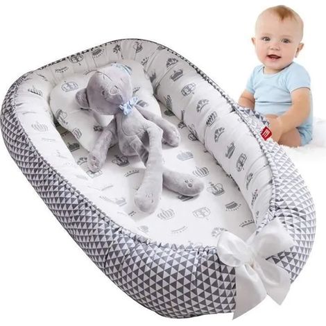 ®Rising FF Reducteur de lit bebe Cocon, réducteur Lit bébé, Baby Nest cocoon pour nouveau-né nourrisson coussin pour bébé couffin de voyage (1/4)