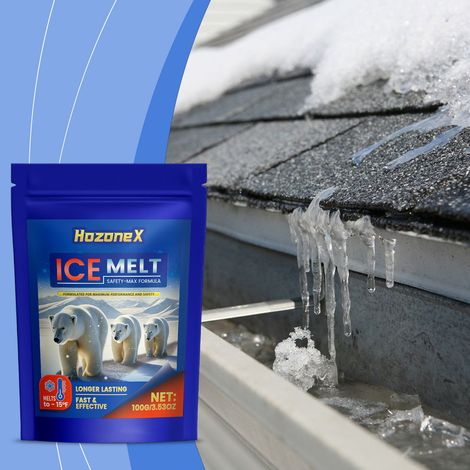 Agent de dégivrage et de fonte de neige, adapté aux routes et aux pelouses, application uniforme – 100 g (1/5)
