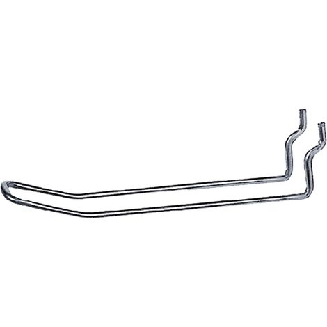 GANCIO PER PANNELLI PORTAUTENSILI cm 10 - modello doppio 50 PZ