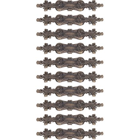 10 pièces Coins Métal Rétro, Protection Angulaire Ornementale avec Vis pour Boîte en Bois, Album Photo, Livre de Scrapbooking (1/5)