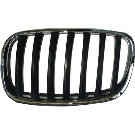 Grille de calandre avant gauche noire et chromée BMW X5 2 E70 2007-2013