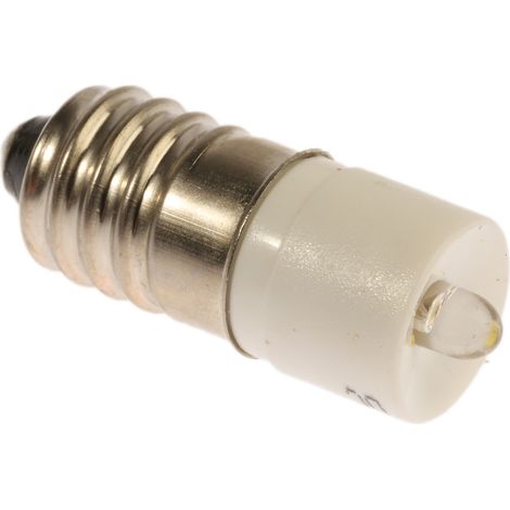 Voyant à LED Blanc, culot E10, 28V c.a. / V c.c. ( Prix pour 1 )