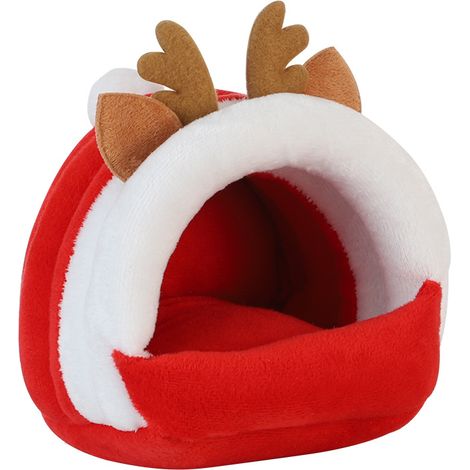 Décor de cage hamster Noël avec coton amovible pour furet gerbille chinchilla (1/3)