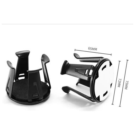 QORVA-Lot de 2 Porte Gobelet Voiture, Porte-canette Universel Voiture, Porte-canette Autocollant et Porte-Bouteille pour intérieur de Voiture, Porte-gobelet Multifonctionnel pour Tasses à café, Boutei