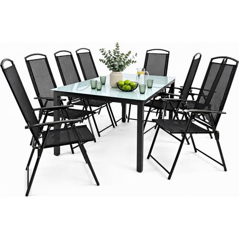 9pcs Juego de muebles de jardín de grupo de asientos 189M 105x189x90 - VCM (1/4)