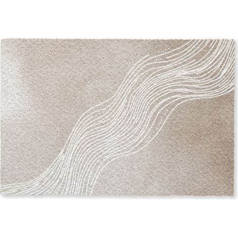 ZERBINO Linee ondulate - Scorrevoli - Color sabbia 90x60 cm (1/5)