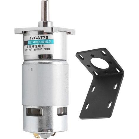 Moteur à courant continu 12V XD42GA755 300tr/min, petit moteur à engrenages à aimant permanent, basse vitesse, sens horaire/antihoraire avec support pour contrôle sport (1/5)