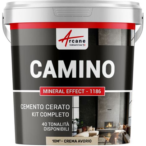 Kit microcemento camino - 10 m² (in 2 strati) Crema Avorio - ARCANE INDUSTRIES