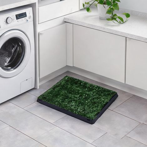 Toilette chien 51 x 63 cm avec gazon artificiel et bac amovible (1/5)