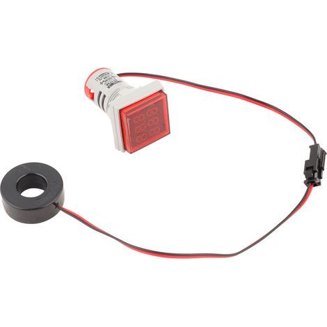 22mm LED Digital Display AC Voltage Current Meter Indicator 0-100 A (Red) (1/5)