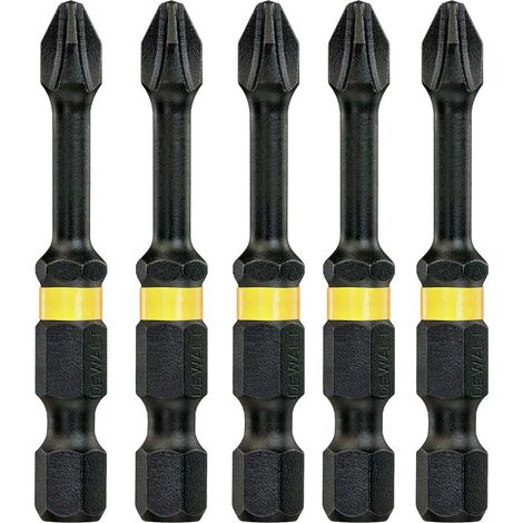 DEWALT Impact Torsion Bits PH2 50mm - 5 Pack