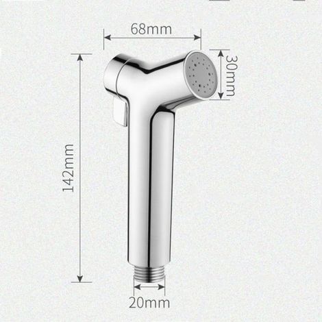 Pulvérisateur de Bidet à Main, Douchette à Main Bidet Douchette WC Pulvérisateur Réglable Douche de Toilette Portatif pour B (1/5)