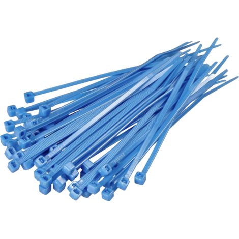 Kabelbinder 200 x 4,8 mm blau 100 Stück.