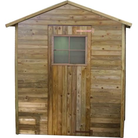 casetta in legno da giardino "felicia" in pino impregnato 199x154x217 cm