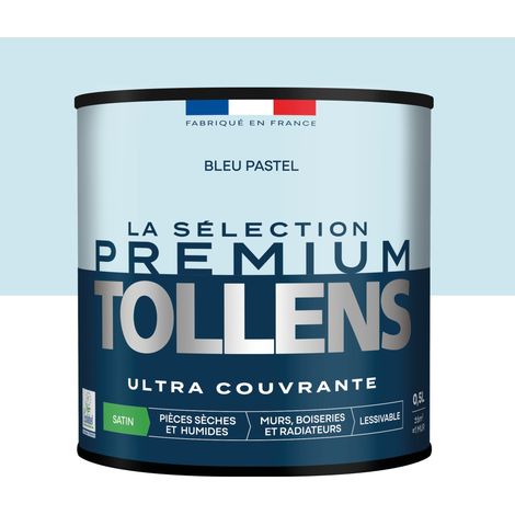 Tollens - Peinture intérieure couleurs - La Sélection Premium Satin - Ultra Couvrante - Bleu Pastel 0,5 L - 6m²