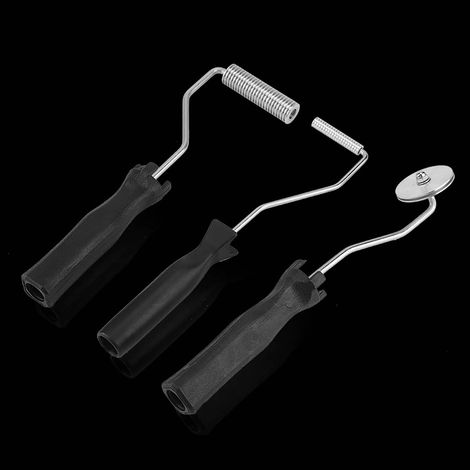 Rouleau maroufleur aluminium fibre de verre ABS 3 pièces, manche ergonomique pour résine GRP FRP, lissage bulles stratifié (1/5)