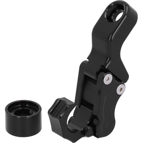 Crochet Casque Moto en Alliage d'Aluminium CNC, Support Sacoche Guidon Rétroviseur Compatible Yamaha XMAX 250/300/400 Noir (1/5)