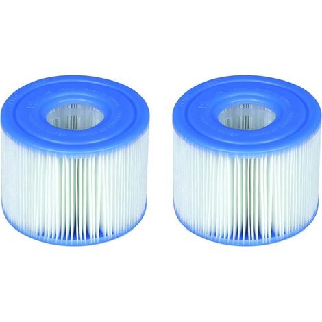 The Intex 29001E set includes 2 easy-to-install PureSpa Type S1 pool filter cartridges for a total of 2 filters. (1/4)