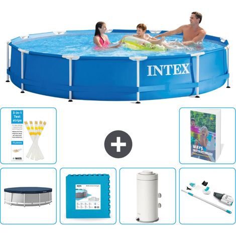 Frame Pool Rund - 366x76 cm - 7-teilig S9