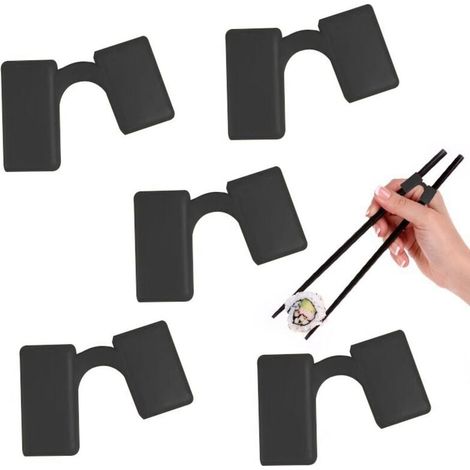 Set mit 10 wiederverwendbaren Drumstick-Hilfsmitteln – Drumstick-Hilfsmittel für Anfänger – mit Scharnierverbinder – Schwarz