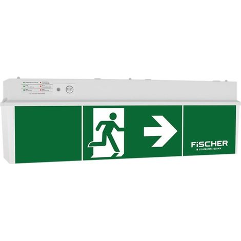 Fischer LED-Rettungszeichenleuchte 3/8h, 18m, IP54 ULU383AT2.V4 (1/3)