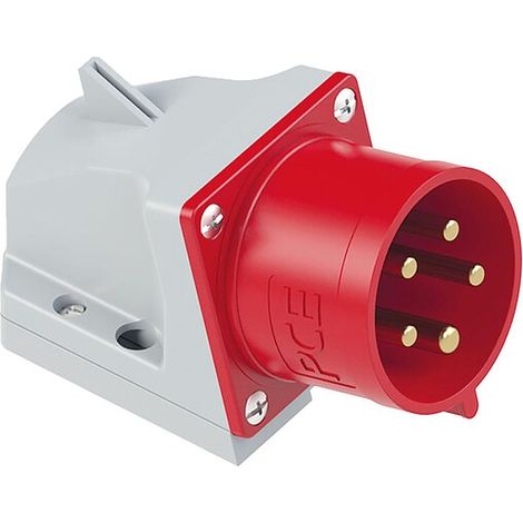 CEE-Wandgerätestecker 16A, 5-polig, 400V Twist TT, IP44 - Schraubenlos