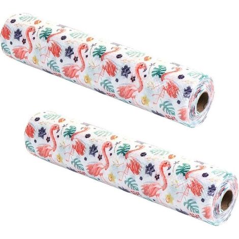 2PCS Garniture de tiroir, Papier de placard Cuisine, Tapis de tiroir, Tapis de tiroir Imperméable Antidérapant Résistant à la chaleur Set de table Peut être découpé, Papier de placard Non adhésif, 45x (1/5)
