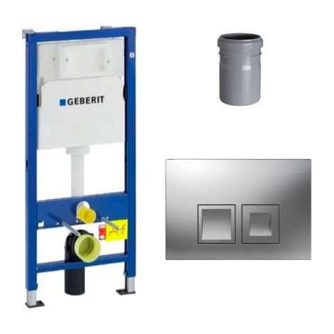Pack Geberit  DuoFix 100 + Plaque de Commande Delta 50 Chrome (SETUP100-PRO4)