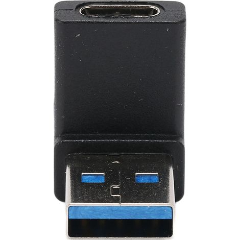Adaptateur USB C vers USB 3.0 multifonction coudé à 90 degrés pour charge et transfert rapide (1/5)