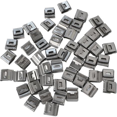 50pcs Solar Panel Cable Clamps Stainless Steel Photovoltaic Wire