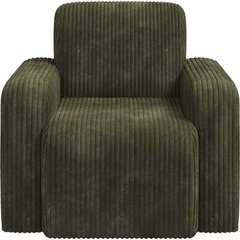 Sillón Verde pana vidaXL (1/5)