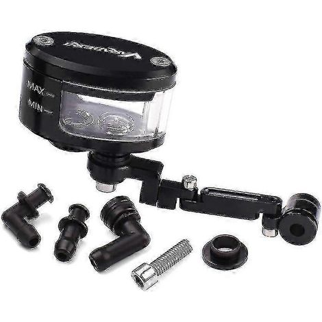 Réservoir d'huile de frein et d'embrayage pour moto avec support, compatible avec Honda Varadero XL1000 XL125 (support de réservoir noir). (1/4)