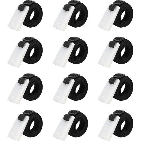Set de 12 Sangles de Maintien, Fixation pour bâche Solaire de Piscine, Accessoires Enrouleur de Couverture Solaire (1/5)