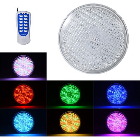 Lampe de piscine, éclairage de piscine, lampe PAR56 intégrée, RGB+ multicolore - 6 W, compatible-AquaForge (1/5)
