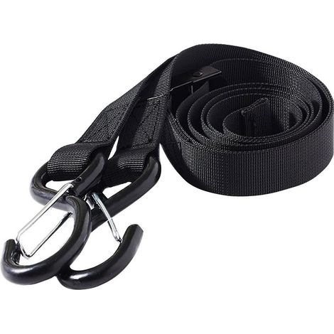 Spanngurte mit Ratsche und S-Haken, 3m, flach, für Motorrad, Auto, Camping